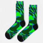 Bright Socks Fractal Seamless Patterns 0042029 Socken (Linkes Detail)