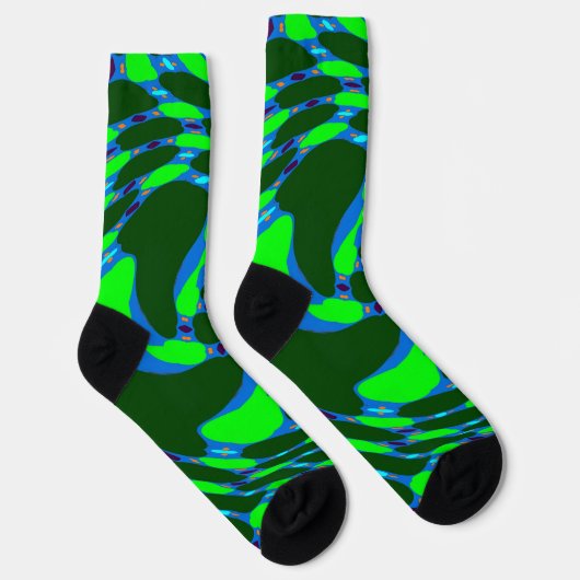 Bright Socks Fractal Seamless Patterns 0042029 Socken (Rechts)