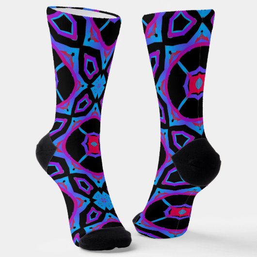 Bright Socks Fractal Seamless Patterns 0042033 Socken (Gewinkelt)