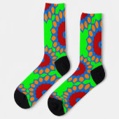 Bright Socks Fractal Seamless Patterns 0042037 Socken (Linkes Detail)
