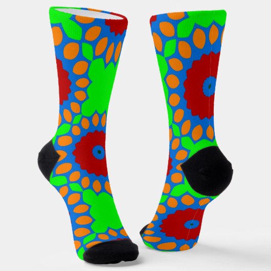 Bright Socks Fractal Seamless Patterns 0042037 Socken (Gewinkelt)