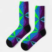Bright Socks Fractal Seamless Patterns 0042042 Socken (Linkes Detail)
