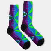 Bright Socks Fractal Seamless Patterns 0042042 Socken (Rechts)