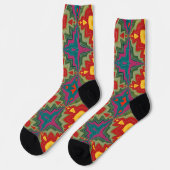Bright Socks Fractal Seamless Patterns 0042043 Socken (Linkes Detail)