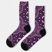 Bright Socks Fractal Seamless Patterns 0042045 Socken (Linkes Detail)
