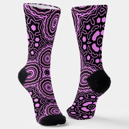Bright Socks Fractal Seamless Patterns 0042045 Socken (Gewinkelt)