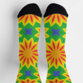 Bright Socks Fractal Seamless Patterns 0042046 Socken (Oben)