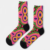 Bright Socks Fractal Seamless Patterns 0042048 Socken (Linkes Detail)