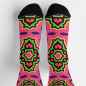 Bright Socks Fractal Seamless Patterns 0042048 Socken (Oben)