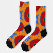Bright Socks Fractal Seamless Patterns 0042056 Socken (Linkes Detail)