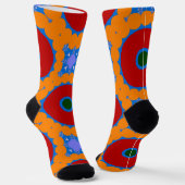 Bright Socks Fractal Seamless Patterns 0042056 Socken (Gewinkelt)