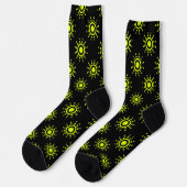 Bright Socks Fractal Seamless Patterns 0042060 Socken (Linkes Detail)
