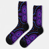 Bright Socks Fractal Seamless Patterns 0042072 Socken (Linkes Detail)