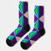 Bright Socks Fractal Seamless Patterns 0042076 Socken (Linkes Detail)