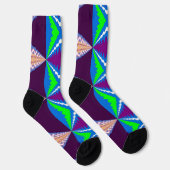 Bright Socks Fractal Seamless Patterns 0042076 Socken (Rechts)