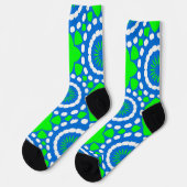 Bright Socks Fractal Seamless Patterns 0042082 Socken (Linkes Detail)