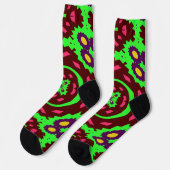 Bright Socks Fractal Seamless Patterns 0042085 Socken (Linkes Detail)