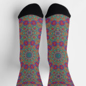Bright Socks Fractal Seamless Patterns 0042088 Socken (Oben)