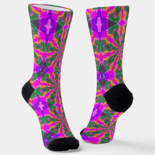 Bright Socks Fractal Seamless Patterns 0042089 Socken (Gewinkelt)