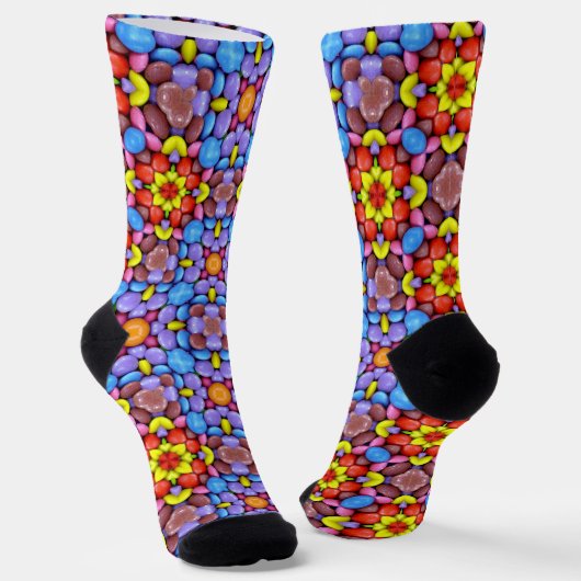 Bright Socks Fractal Seamless Patterns 0042097 Socken (Gewinkelt)