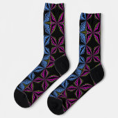 Bright Socks Fractal Seamless Patterns 0042098 Socken (Linkes Detail)