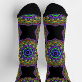 Bright Socks Fractal Seamless Patterns 0042100 Socken (Oben)