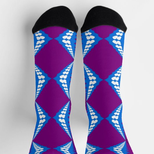 Bright Socks Fractal Seamless Patterns 0042103 Socken (Oben)