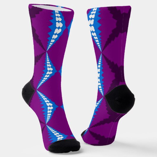 Bright Socks Fractal Seamless Patterns 0042103 Socken (Gewinkelt)