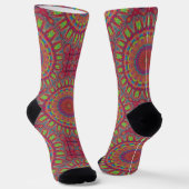 Bright Socks Fractal Seamless Patterns 0042105 Socken (Gewinkelt)