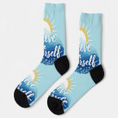Bright Socks Glaub an dich selbst Socken 0039473 (Linkes Detail)