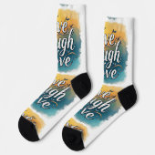 Bright Socks Live Laugh Love 0044080 Socken (Linkes Detail)