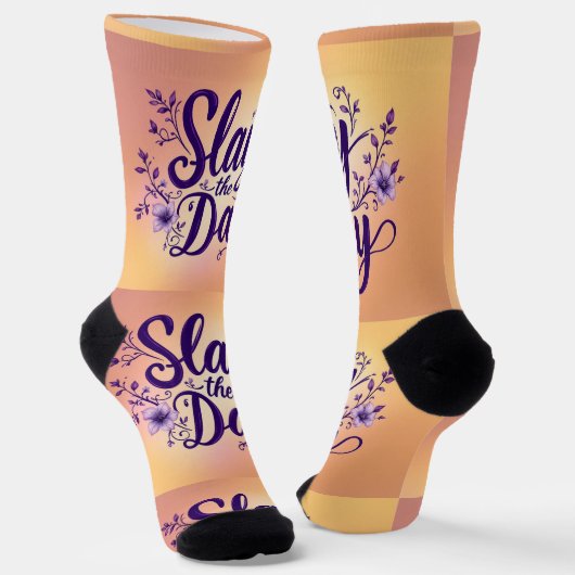 Bright Socks Motivational Art 0043973 Socken (Gewinkelt)