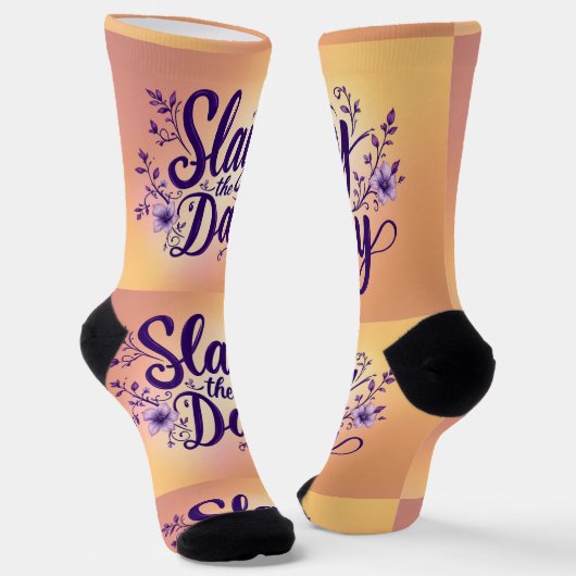 Bright Socks Motivationskunst 0043973 Socken (Gewinkelt)