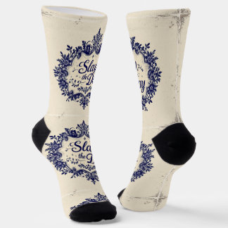 Bright Socks Motivationskunst Slay The Day 0044055 Socken