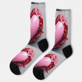 Bright Socks Picture Art 0038498 Socken (Linkes Detail)