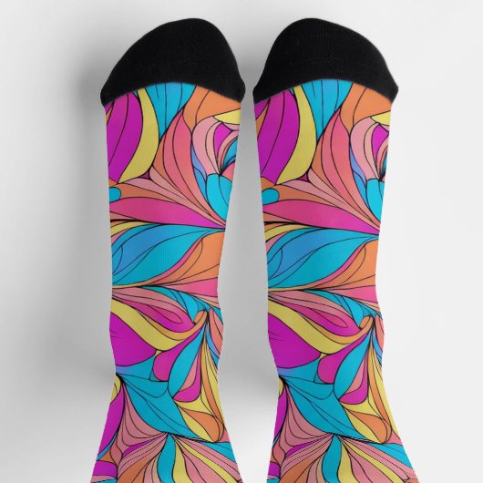 Bright Socks Picture Art 0038500 Socken (Oben)