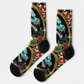 Bright Socks Picture Art 0038502 Socken (Linkes Detail)