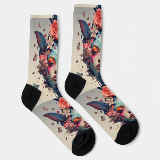 Bright Socks Picture Art 0038504 Socken (Rechts)