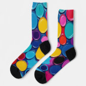 Bright Socks Picture Art 0038510 Socken (Linkes Detail)