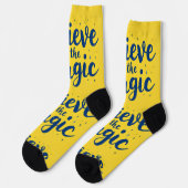 Bright Socks RANDOPIX Art Believe In The Magic Socken (Linkes Detail)