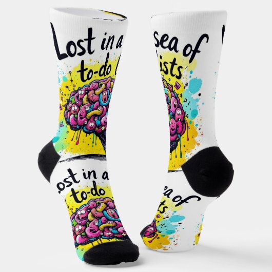 Bright Socks RANDOPIX Art Socks 0039478 Socken (Gewinkelt)
