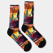 Bright Socks RANDOPIX Art Socks Feline 0039500 Socken (Rechts)