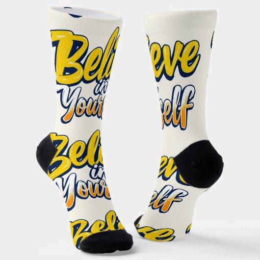Bright Socks RANDOPIX Believe In Yourself 0039491 Socken (Gewinkelt)