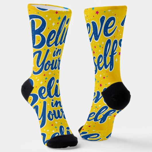 Bright Socks RANDOPIX Believe In Yourself 0039497 Socken (Gewinkelt)
