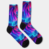 Bright Socks RANDOPIX Blau Roter Drache 0039508 Socken (Rechts)