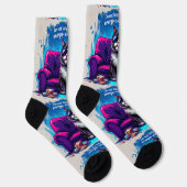 Bright Socks RANDOPIX Energy Saving Cat 0039523 Socken (Rechts)