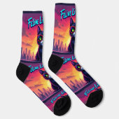 Bright Socks RANDOPIX Feline Like A Boss 0039511 Socken (Rechts)