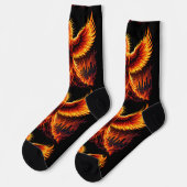 Bright Socks RANDOPIX Fire Phoenix 0039517 Socken (Linkes Detail)