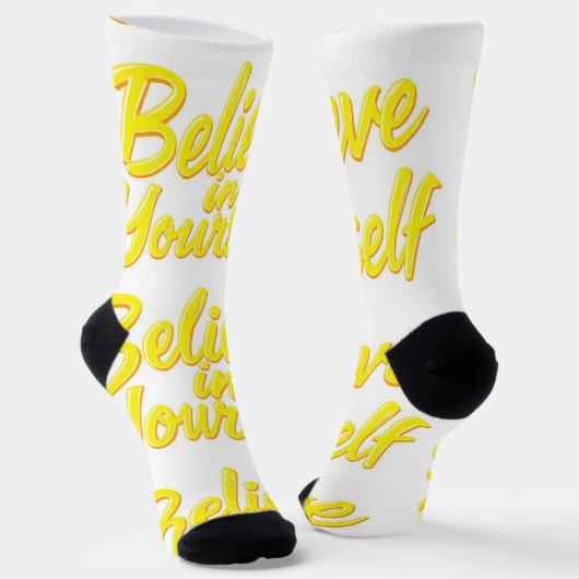Bright Socks RANDOPIX Glaube an dich selbst 003949 Socken (Gewinkelt)