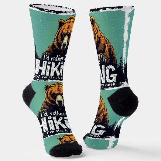 Bright Socks RANDOPIX Hiking Bear 0039522 Socken (Gewinkelt)